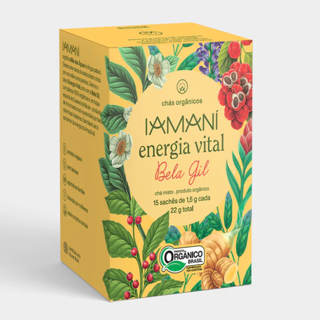 Chá Orgânico Energia Vital - Bela Gil | 15 sachês